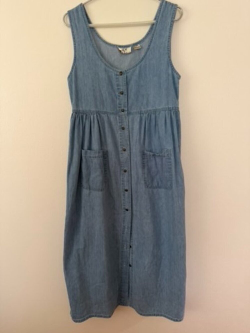 ICE Denim Button Front Midi Dress Size Medium